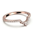 thumbnail image 3 of 0.24ct Diamond Moissanite 10K Rose GoldWedding Band, 3 of 4