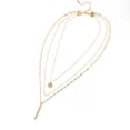 thumbnail image 5 of Dainty Triple Layered Charm Necklace, 5 of 7