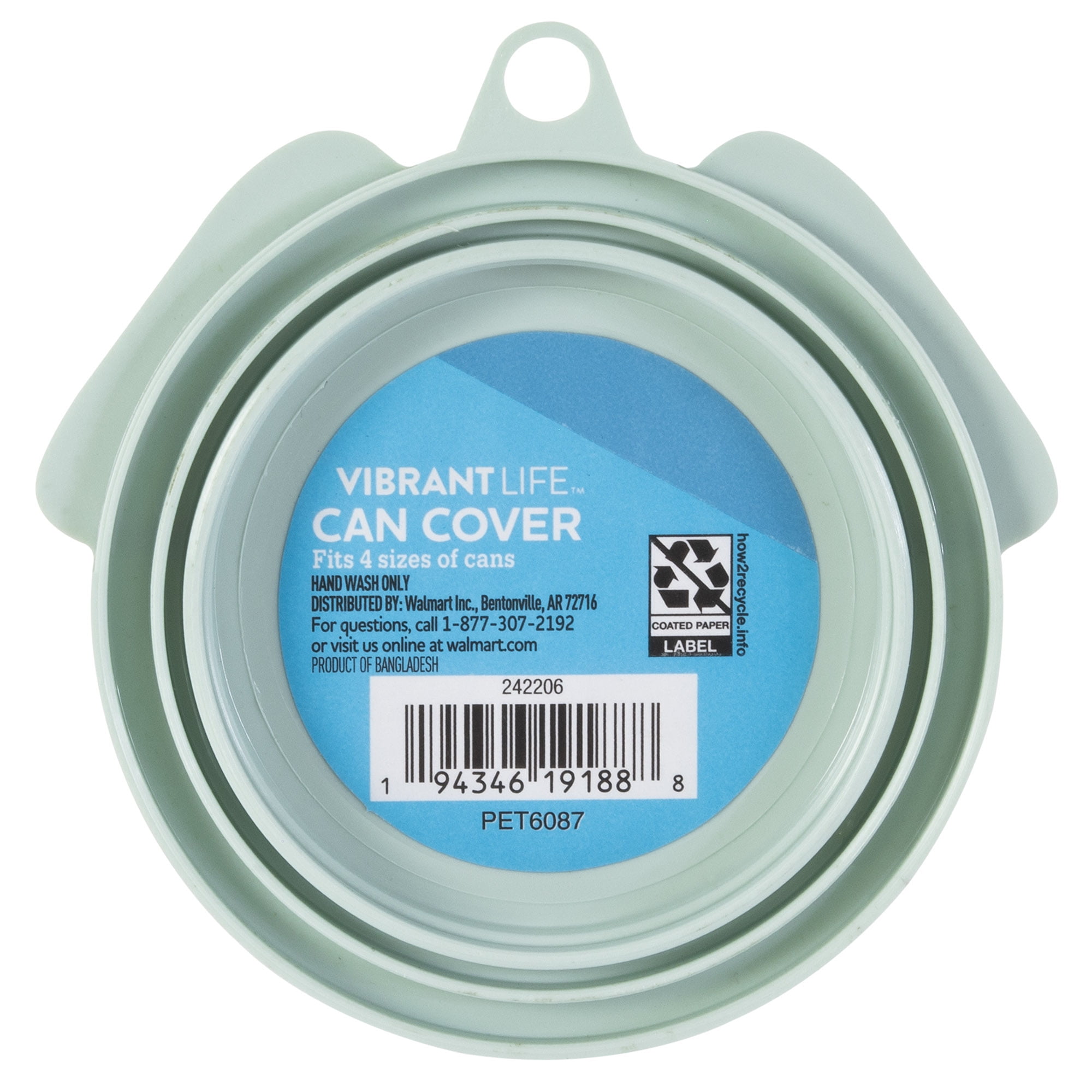 Vibrant Life Plastic Can Cover for Dog Food (Universal Size), 1 Count