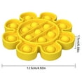thumbnail image 4 of Worallymy Kids Desktop Juguete educativo Bubble Sensory Stress Reliever Silicona Press Game Tool Flower Yellow Worallymy JD735805467, 4 of 7