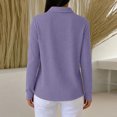 thumbnail image 6 of NominalSnug Sweatshirts for Women Long Sleeve Shirts V Neck Collared Loose Fit Pullover Tops, 6 of 8