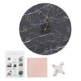 thumbnail image 1 of YUMILI Wall Clock, Marble Printing Decorative Mute Round Hanging Clock, Home Decoration, 1 of 8
