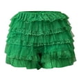 thumbnail image 4 of Afdoent Shorts For Women Summer Shorts For Low Rise Beach Shorts With Floral Lace Ruffle Hem Casual Stretch Elastic Waistband Comfortable Fashion 2026 Beach Vacation Clothes, 4 of 5