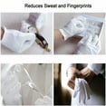 thumbnail image 3 of ACDANC 12 Pairs White Cotton Gloves for Eczema and Dry Hands - Breathable Work Glove Liners - Moisturizing SPA Gloves - Soft Jewelry Inspection Gloves - Stretchy Fit Cotton Cloth Gloves, 3 of 4