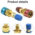 thumbnail image 5 of Zbosul A/C R1234YF Quick Coupler Connector Adapters High/Low Manifold AC Gauge Set, 5 of 6