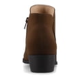 thumbnail image 4 of Journee Solarah Pull-on Almond Toe Block Heel Comfort Casual Ankle Bootie, 4 of 9
