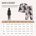 thumbnail image 4 of Honeii Orchids Flowers print Women's Pajama Sets Long Sleeve Button Down Sleepwear Nightwear Soft Pjs Lounge Sets-Large, 4 of 7