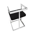 thumbnail image 2 of Bar Stool with Black Velvet cushion and Stainless Steel Base, 2 of 2