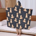 thumbnail image 5 of Goldendoodle Dog Hooded Bath Towel，50"x30" for Ages 3 To 12 Kids, Quick Dry Lightweight Soft Microfiber Hood Beach Towel Cover Up for Kids, 5 of 7