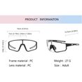 thumbnail image 2 of Gafas de sol de ciclismo Protección UV Gafas de bicicleta MTB Gafas de bicicleta (transparente) Negro, 2 of 6