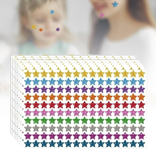 Pegatinas de estrellas pequeñas, etiquetas de gráfico de comportamiento de autopegadas, pegatina de gráfico de comportamiento para álbum de