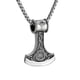 thumbnail image 1 of beier Nordic Sweden Norway Viking Ornament Cross-Border E-Commerce Supply Titanium Steel Necklace Men and Women Retro Necklace, 1 of 5