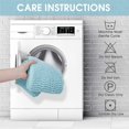 thumbnail image 5 of Bath Mat Non-Slip Absorbent Bathroom Mat for Shower Outlet Bathtub Toilet Kitchen Microfiber Chenille Machine Washable 40 x 60 cm (Light Blue), 5 of 5