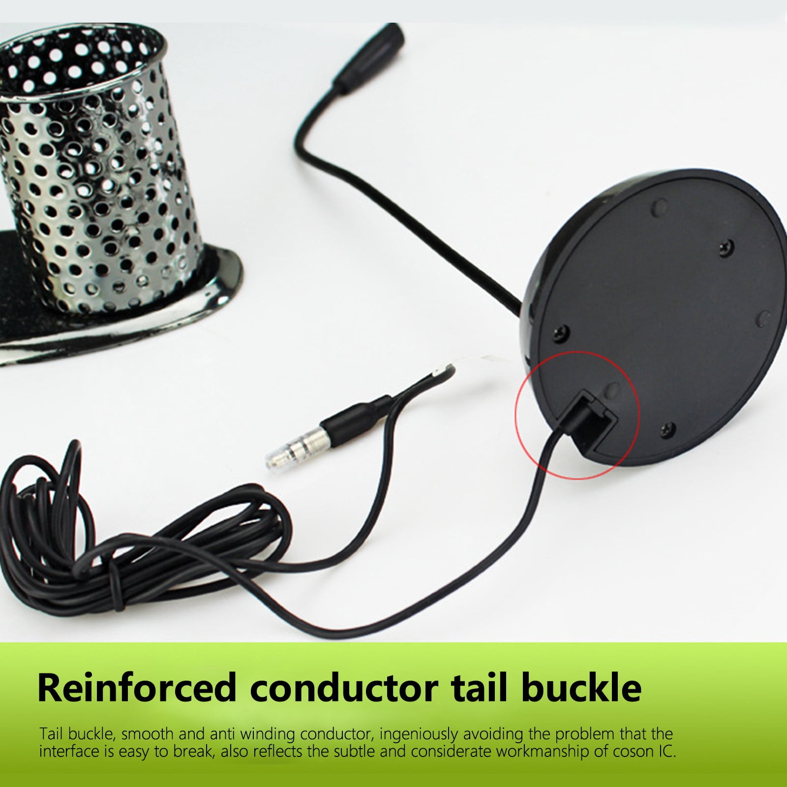 Tuphregyow Computer Multimedia Desktop Microphone Microphone Business Speech Microphone Webcast Recording Karaoke Video Voice Chat Multifunctional Microphone Black