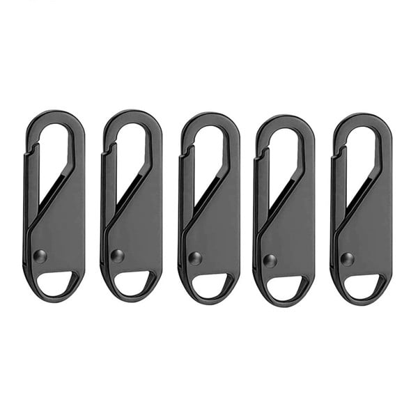 Kit de reparación de cabezal de cremallera de metal desmontable con tirador de cremallera universal de 5/10 piezas para deslizador de cremallera, accesorios de costura para manualidades DIY