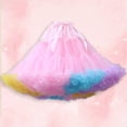 thumbnail image 2 of Bibifish Womens Tutu Skirts cute elegant Skirt Elastic Waist Rainbow Color Puffy Princess Mesh Tulle Party Performance Mini Skirts, 2 of 3