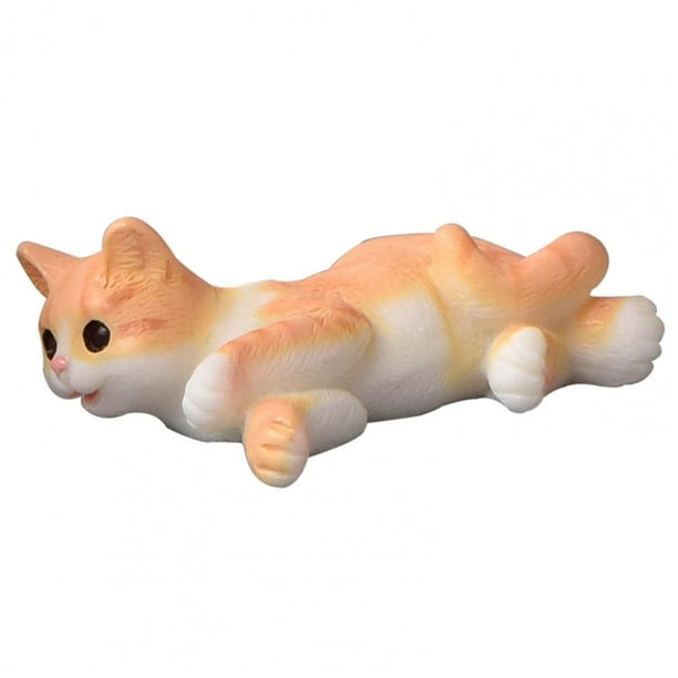 Adorno de gato, animal, minigato, manualidades, figuras en miniatura, figuras educativas, juguetes, gatos pequeños, figuras decorativas, decoración del hogar