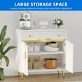 thumbnail image 5 of DEXTRUS Modern Sideboard Buffet Cabinet with Shelves, Kitchen Storage Cabinet, White, 5 of 12