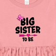 thumbnail image 4 of Inktastic Big Sister to Be with Bow and Arrow Girls Baby Dress, 4 of 5