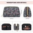 thumbnail image 2 of Paisley Print No.J915 Makeup Bag, Large Capacity Travel Cosmetic Bag for Women Girls- Travel Toiletry Bag Leather Portable Waterproof Makeup Case Organizer with Handle, 2 of 4