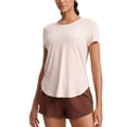 thumbnail image 1 of Camiseta de entrenamiento CRZ YOGA Cloudweight para mujer, color blanco opalino, 1 of 5