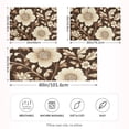 thumbnail image 2 of Yayeee Pillowcase Queen Size Set of 2 Satin Wrinkle Resistant Pillow Case, Brown Floral, 2 of 7
