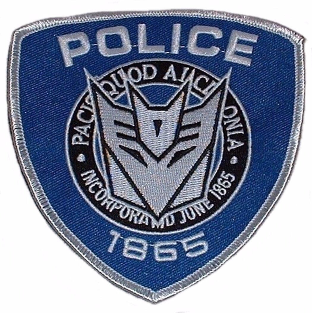 Police Uniform   Patch  Aufnäher  neu Transformers 