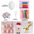thumbnail image 6 of Tachiuwa 50Pcs DIY Unpainted Easter Eggs Easter Basket Fillers Kindergarten Crafts Holiday Gifts Accessory Easter DIY Material, 6 of 10