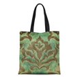 thumbnail image 1 of JSDART Sac Fourre-Tout en Toile Motif Bordure Antique Rétro Baroque Durable Réutilisable pour Courses Épaule, 1 of 1