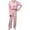 Pink, variant on Exercise Sweatsuit Set Womens Loose Casual Comfortable Breathable Cardigan with Lace up Long Sleeves and Pants Two Piece Travel Tracksuit S-130 White L