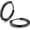 Black 2 Pcs, variant on G23 Solid Titanium Hoop Earrings Implant Grade Hypollergenic Small Huggie Hoop Earrings Hinged Sleeper Cartilage Earrings for Women Men Silver Black 14K Gold Plated 8mm 10mm 12mm