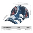 thumbnail image 5 of Goofa Shark Printed Baseball Cap for Men and Women - Adjustable Unisex Hat for Sports and Casual Wear,Sun protection Casual Outdoor Everyday Fashion Cap, 5 of 9