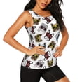 thumbnail image 2 of Balery Bulldog Sunglasses Face Camiseta sin mangas estampada ligera para mujer, tops de entrenamiento sin mangas, camisetas de yoga transpirables de secado rápido.-Large, 2 of 7
