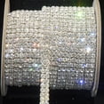 thumbnail image 1 of Cadena Diamantes Densa Doble Hilera Cadena Diamantes Imitación Súper Brillante Cadena Diamantes Con Garra para Rascar Talla Única, 1 of 8