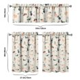 thumbnail image 6 of Kitchen Curtains 36 Inch Short - 3 Panel Set with Cute Cat Paw Pattern, Rod Pocket Window Curtain, 100% Polyester for Pet Lovers Farmhouse, Cafe, Kitchen, Bedroom, Easy Wash, 6 of 6