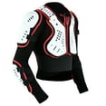 thumbnail image 3 of Kids Children Boys Girls Motorcycle Body Armour Jacket Dirt Bike Back Spine Chest CE Approved Protection Jacket Black/White-14 (Years), 3 of 11