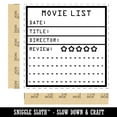 thumbnail image 2 of Movie List Journaling Framework Block Self-Inking Rubber Stamp Ink Stamper - Red Ink - Large 1-1/2 Inch, 2 of 7
