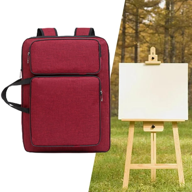 Estuche de cartera de arte perfecl mochila impermeable Bolsa de transporte de arte rojo