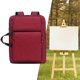 thumbnail image 1 of Estuche de cartera de arte perfecl mochila impermeable Bolsa de transporte de arte rojo, 1 of 8