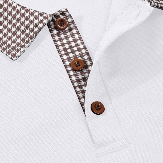 Men's Shirt for Casual Wear with Lapel Button Short Sleeve Design Men’s Top Smart Leisure Fashion Attire for Everyday Use White XXL