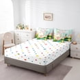 thumbnail image 4 of Easter Egg 7 Piece Comforter Set Full Bed in a Bag,Cartoon Rabbit Kawaii Bedding Sets Gnome Dwarf Sheet Set with Comforter, 4 of 5