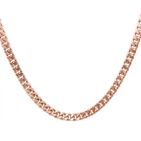 Solid Copper 24 inch chain CN651GG - 1/4 of an inch wide
