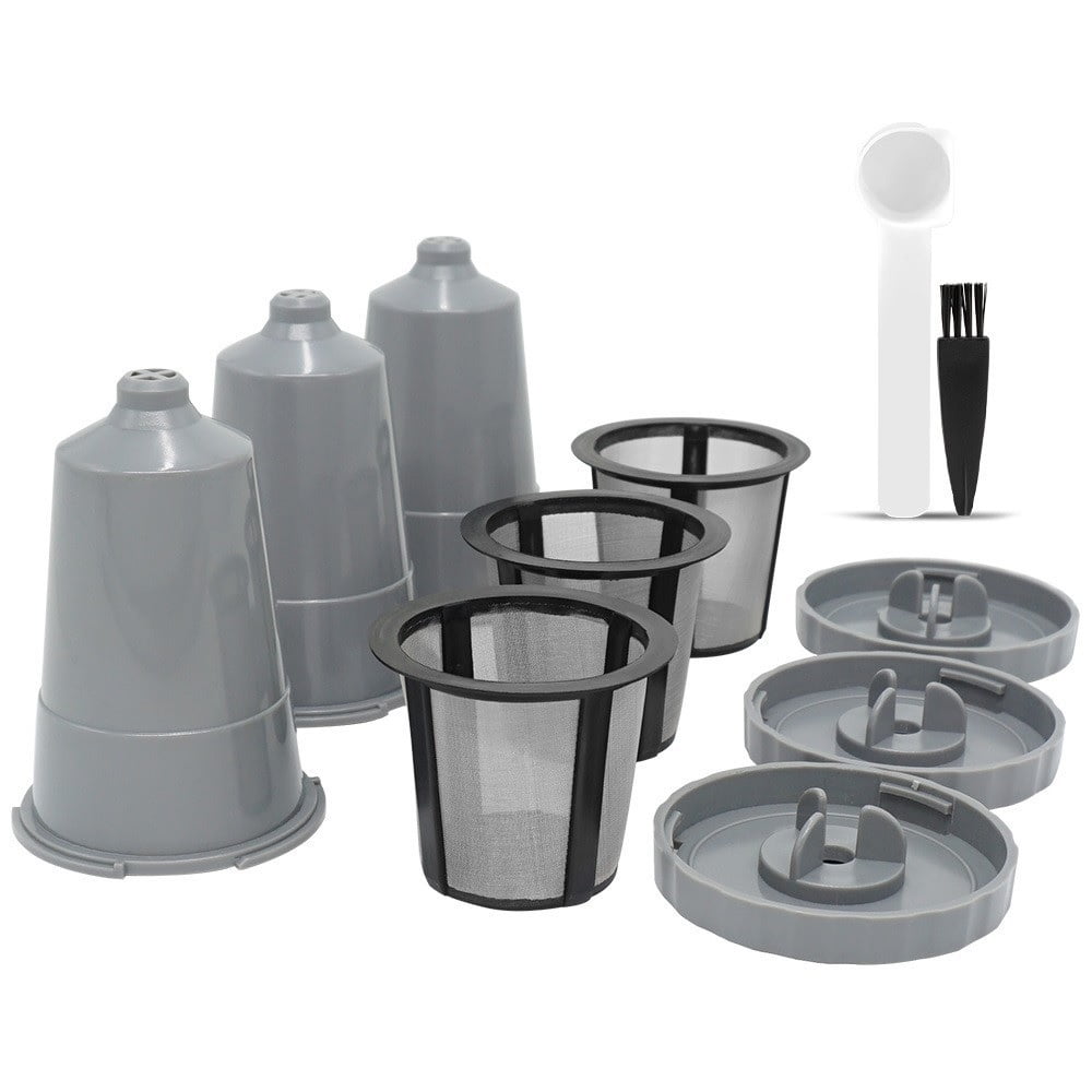 EZBASICS Reusable Refillable K Cups Coffee Filters for Keurig or Single Serve Coffee Makers 3 Pack Black Walmart