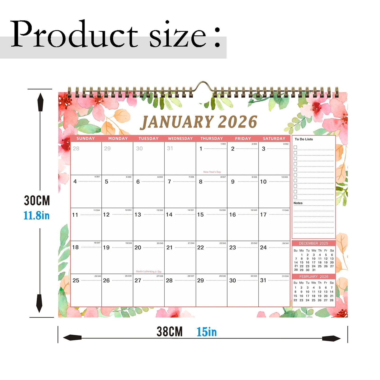 Clode Daily Affirmations Calendar | Desktop Calendar 2026.1-2027.6 Calendar Tear Calendar 2026.1-2027.6 Calendar Motivational Page A Day Desk Decor for Women Year Calendar Wall