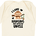 thumbnail image 4 of Inktastic Monkey I Love Hanging out with My Uncle Boys or Girls Long Sleeve Baby Bodysuit, 4 of 5