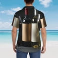 thumbnail image 4 of Balery Two Bottles Of Red And White Wine Camisas hawaianas de manga corta para hombre, camisas playeras de corte holgado, camisas de vacaciones con botones,3X-Large, 4 of 7