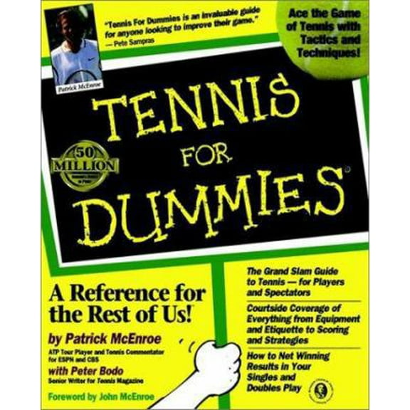 Pre-Owned Tennis For Dummies (Paperback) 076455087X 9780764550874