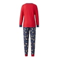 thumbnail image 6 of KOMOO Matching Christmas Pjs for Family Cartoon Elk Letter Sleepwear Christmas Pjs Nightwear Family Pajamas, 6 of 9