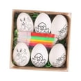 thumbnail image 4 of GUOOL Easter Eggs Easter Basket Fillers Cartoon Fillable Paintable Easter Party Favors for Family Reunions Festivals Weddings Shops white rabbit, 4 of 9