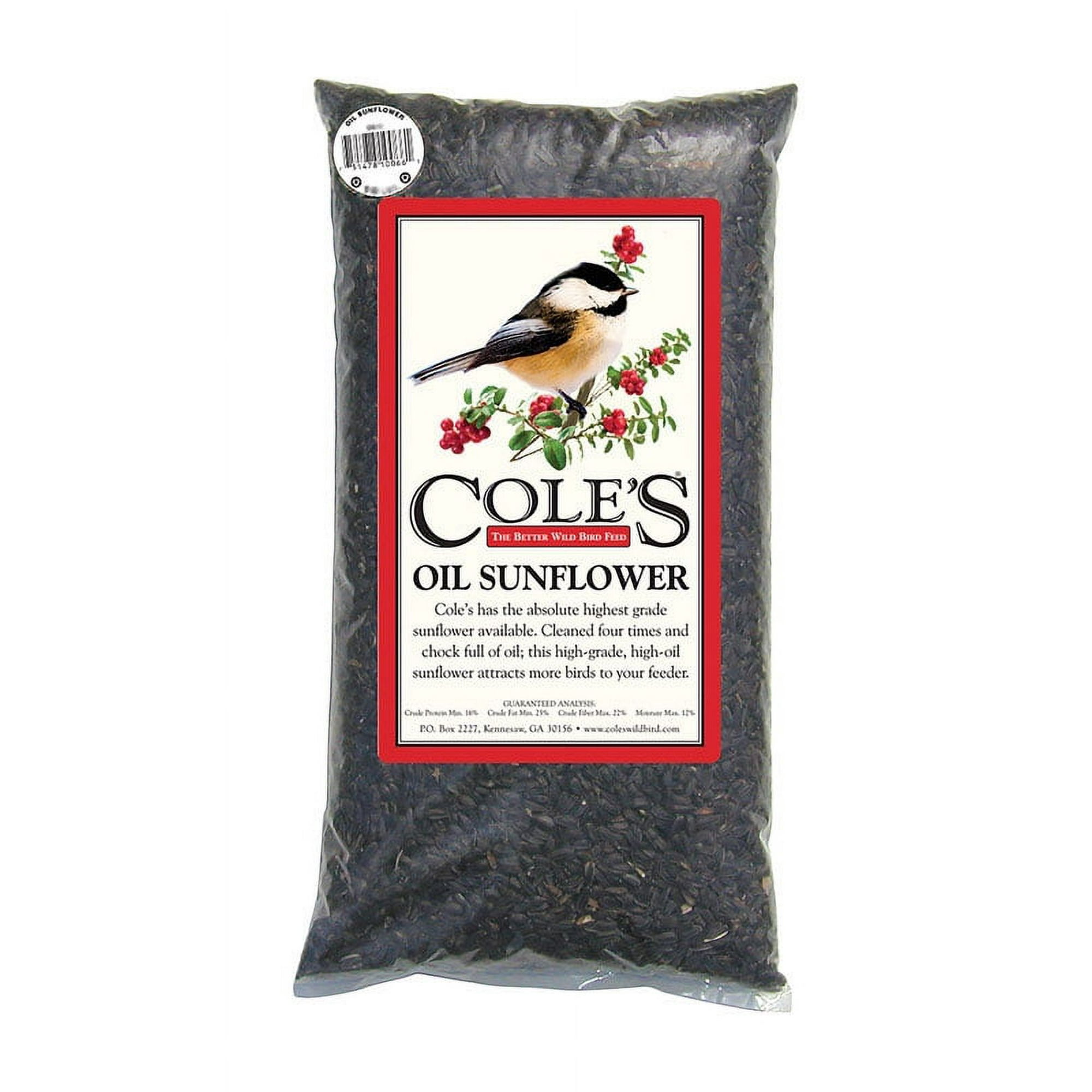 Cole's Assorted Species Black Oil Sunflower Wild Bird Food 8 lb